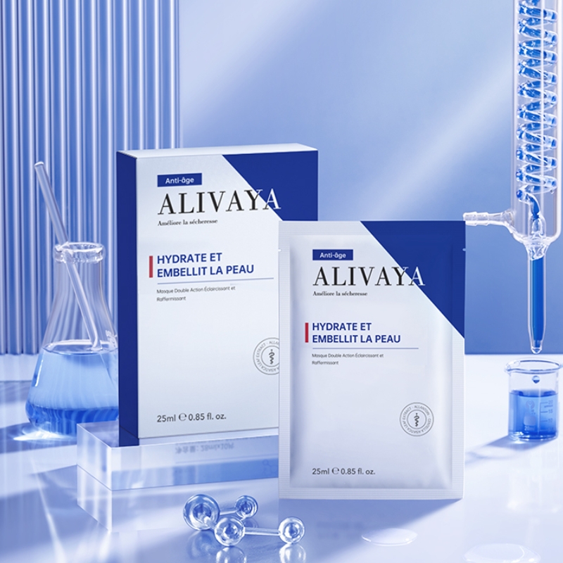Double anti whitening and firming facial mask